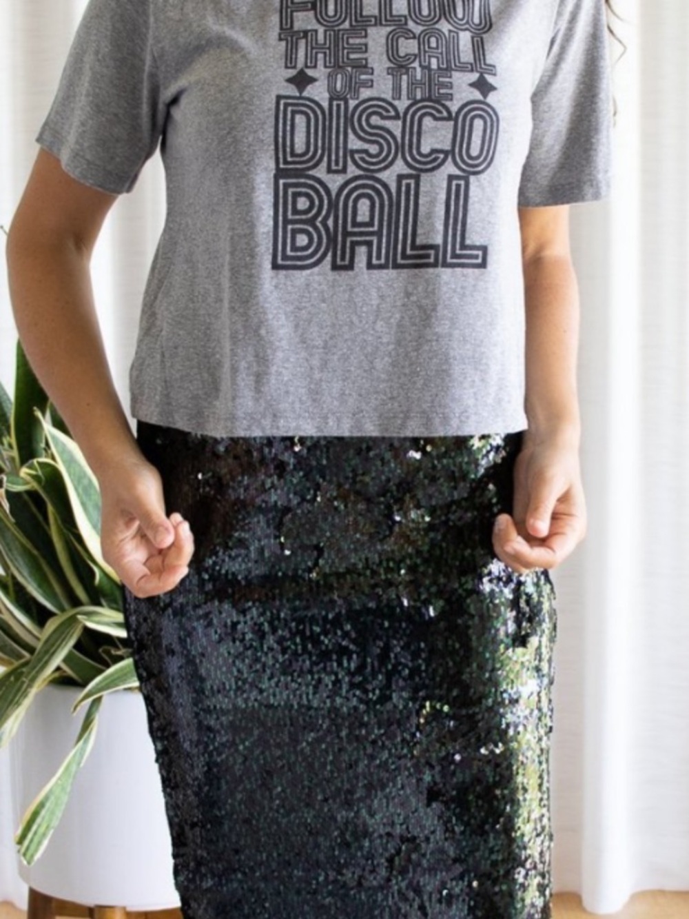 Le Superbe LIZA dark green sequin skirt sz M DARK SEAWEED - Picture 8 of 8